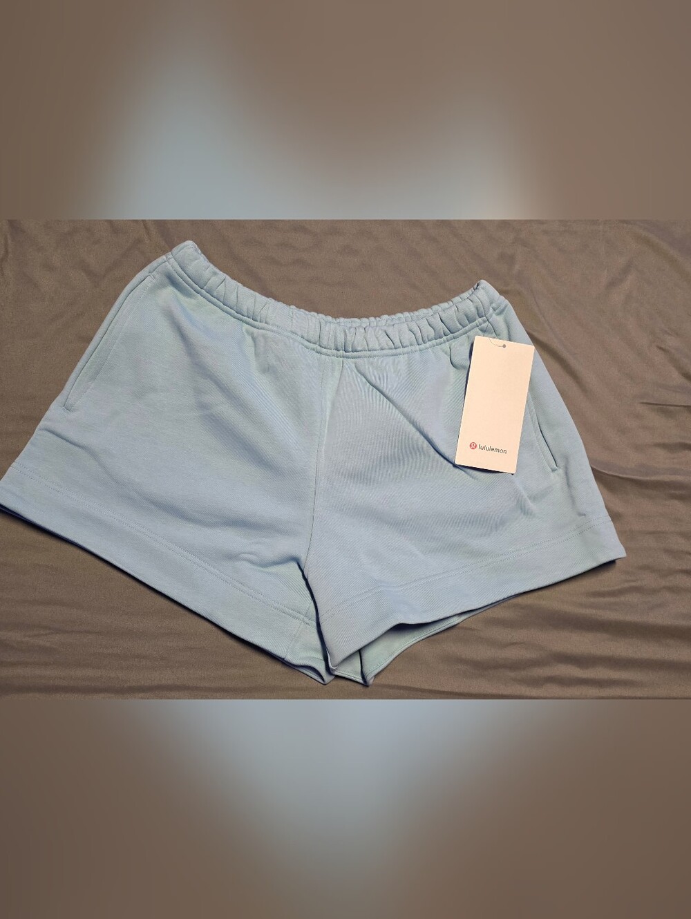 Lululemon French Terry MR Short 3.5" Size S Seafoam New